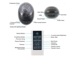 WonderSkyLight™ - Galaxy Projector with Bluetooth Speaker